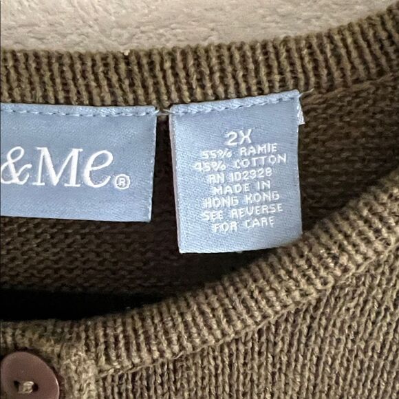 Vintage Liz & Me Cotton Embroidered Sweater Top - Picture 6 of 7